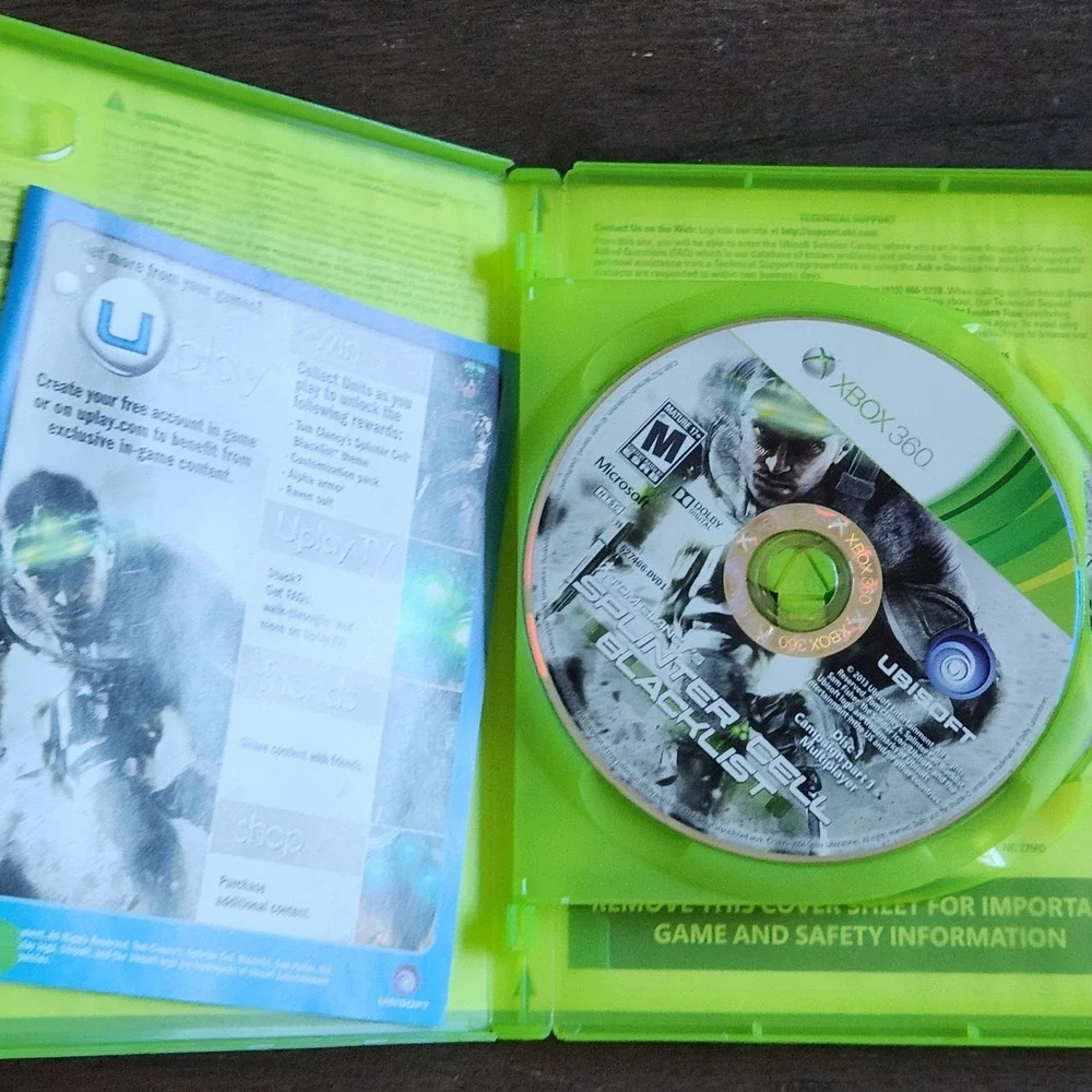 Tom Clancys‎ Splinter Cell Blacklist - Xbox 360 - Kinect Compatible Game